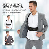 Posture Corrector for Men and Women, Adjustable Upper Back Brace, Muscle Memory Support Straightener, Providing Pain Relief from Neck, Shoulder, and Upper and Lower Back, Small/Medium(27''-39'')