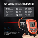 SURLABA Infrared Thermometer, Digital Temperature Gun with Patented Circular Laser, Non-Contact Laser Thermometer Gun for Cooking/Ovens/Home Repairs, -58℉~1022℉ (-50℃-550℃), Not for Use on Humans