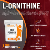 BULKSUPPLEMENTS.COM L-Ornithine Alpha-Ketoglutarate Powder (OKG Powder) - Amino Acid, Nitric Oxide Supplement - Gluten Free - 2000mg per Serving, 125 Servings (250 Grams - 8.8 oz)