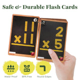 Star Right Math Flash Cards Set of 4 - Addition, Subtraction, Division, & Multiplication Flash Cards - 4 Rings - 208 Math Flash Cards Multiplication and Division, Addition, Subtraction - Ages 6+