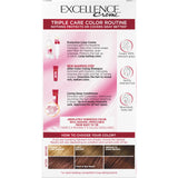 L'Oreal Paris Excellence Creme Permanent Triple Care Hair Color, 6RB Light Reddish Brown, Gray Coverage For Up to 8 Weeks, All Hair Types, Pack of 2