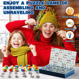 Set of 24 Brain Teaser Puzzles Toys Metal Wire Puzzle Plastic Puzzle Advent Calendar 2023 Countdown Calendar Gift Box