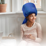 Granteva Hair Dryer Bonnet w/A Headband Integrated That Reduces Heat Around Ears & Neck - Blow Dryer Attachment for Hair Dryer, Speeds Up Drying Time