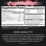 PMD Sports BCAA Stim-Free Amino Acids - Better Workout Performance, Enhanced Recovery, Daily Energy, Muscle Builder, and Muscle Sparing - BCAA Powder Drink Mix - Watermelon (30 Servings)