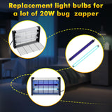 Qualirey 8 Pcs T8 Bug Zapper Replacement Bulbs, 10w Bug Zapper Bulb Lamp Tube for 20W Electronic Device, Replacement 13 Inch Length Fluorescent Tube for