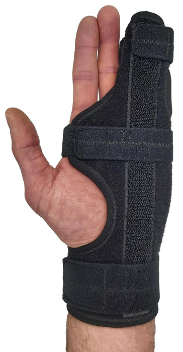 Metacarpal Finger Splint Hand Brace | Pinky Finger Splint For Boxer Fractures, Broken Ring Finger | Little Finger Cast, Trigger Finger Immobilizer Straightener, Ulnar Gutter Splint Support | LEFT L/XL