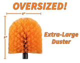 Extend-A-Reach Dusting Kit for Extension Pole or by Hand // Twist on Duster Cleaning Kit includes 3 attachments // Cobweb Brush // Feather Duster and Flexible Ceiling Fan Duster (Pole Sold Separately)