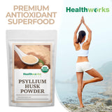 Healthworks Psyllium Husk Powder (80 Ounces / 5 Pounds) | Raw | Certified Organic | Finely Ground Powder from India | Keto, Vegan & Non-GMO | Fiber Support