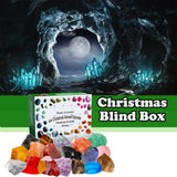 ROMINVIC Crystal Advent Calendar 2023,Christmas Countdown Calendar-24 Days Ore,Minerals, Gemstones&Crystal,Advent Calendar with 24 Gemstones to Open Each Day for Kids Adult