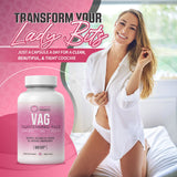 Pretty Privates Vaginal Tightening Pills - Tighten, Rejuvenate & Lubricate - All-Natural Vaginal Tightening & Holistic Intimate Health - Vegan & Gluten-Free - 60 ct