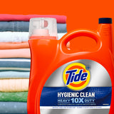 Tide Hygienic Clean Heavy 10x Duty Liquid Laundry Detergent, HE Compatible, Original Scent, 149 fl oz, 106 loads