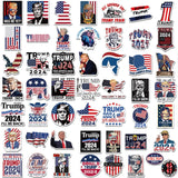 2 PCS Trump Hat 50 Pcs Trump Stickers Set Trump 2024 MAGA Hat 45-47 Make America Great Again Hat Adjustable Baseball Cap with Donald Trump Stickers