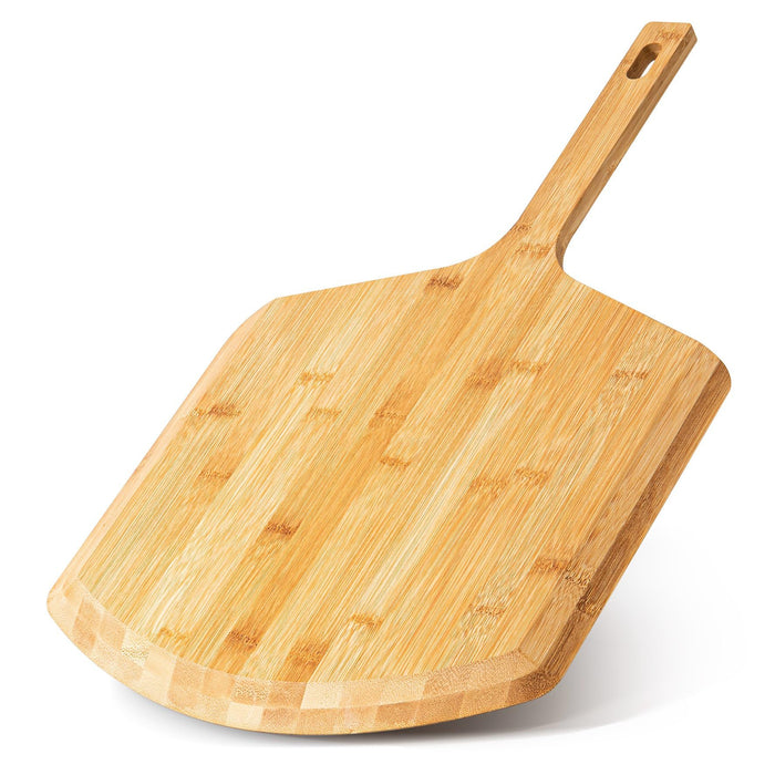 Pizza Peel 16 Inch, Natural Bamboo Pizza Board for Transferring & Serving