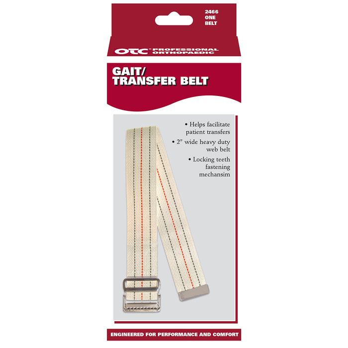 OTC Gait Transfer Belt Support Hold for Caregiver, White, 48 Inch