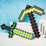 MLKGZ Pickaxe and Sword Toys,Game Transforming Kids Role-Play Accessory,Halloween,Christmas,Party Gifts for Video Game Fans