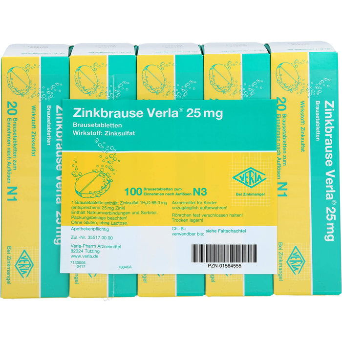 ZINC BRUSH Verla 25 mg effervescent tablets 100 pcs