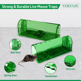Vertaze Humane Mouse Traps Indoor for Home | Catch and Release Reusable No Kill Multiuse Live Mouse Traps for Indoor/Outdoor Use | Safe for Family and Pets Easy Set (4 Pack)