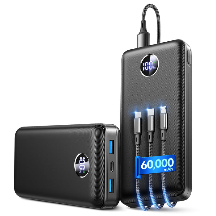 60000mAh 22.5W Fast Charge Portable Charger, for 5-Devices Power Bank