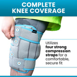 Vive Knee Ice Pack Wrap - Cold/Hot Gel Compression Brace - Heat Support Strap for Arthritis Pain, Tendonitis, ACL, Athletic Injury, Osteoarthritis, Women, Men, Running, Meniscus and Patella Surgery