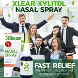 Xlear Dry Nose Relief Kit, All Day Dry Nose Rescue Kit Including Xlear Nasal Spray with Xylitol, Xlear Rescue Nasal Spray, Xlear Nasal Rinse Neti Pot and 50 Refill Packets
