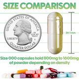 XPRS Nutra Size 000 Empty Capsules - 100 Count Empty Gelatin Capsules - Empty Pill Capsules - DIY Supplement Capsule Filling - Fillable Color Gel Caps Pills (Gold)