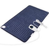 Heating Pad-Electric Heating Pads for Back,Neck,Abdomen,Moist Heated Pad for Shoulder,Knee,Hot Pad for Pain Relieve,Dry&Moist Heat & Auto Shut Off(Navy Blue, 33''×17'')