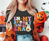 Halloween Teacher Shirt Women Trick or Teach Shirts Cute Spooky Teacher T-Shirt Ghost Pumpkin Top Fall Shirt(DarkGrey1, X-Large)