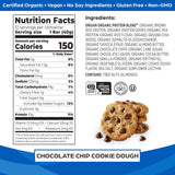 Orgain Organic Vegan Protein Bars, Chocolate Chip Cookie Dough - 10g Plant Based Protein, Low Calorie Healthy Snacks, No Lactose or Soy Ingredients, Gluten Free, Non-GMO - 1.41 Oz (Pack of 12)