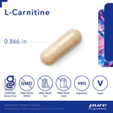 Pure Encapsulations L-Carnitine | Hypoallergenic Supplement for Cardiovascular and Endurance Support | 120 Capsules