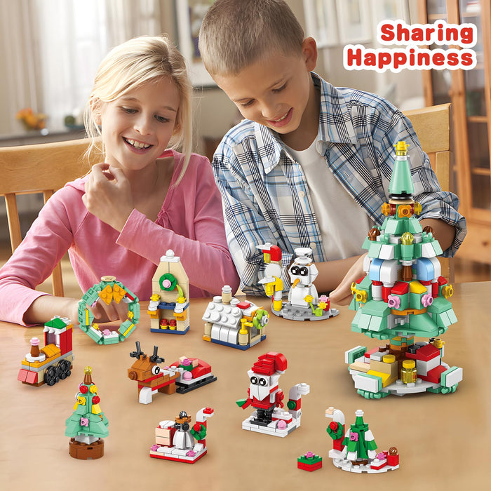 AEROQUEST Advent Calendar 2023 - Toy Building Sets for Christmas Holiday Countdown Building Block Sets for kids Toy Gift Idea to Adventure with Daily Collectible Surprises(Christmas Tree)