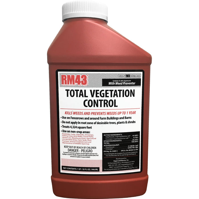 RM43 76502 32Oz Total Veg Control Glyph Imazapyr Weed Preventer, 0.25 - Gallon
