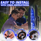 Activ Life Bike Lights (2 Wheels, Patriotic) Unique Gifts for Dad Who Wants Nothing & Gifts for Men Who Have Everything 50 Best from Son Daughter Wife Husband Christmas Ideas for Him 2024 Presents