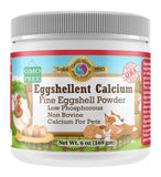 Pet's Friend Eggshellent Calcium 6 oz - Fine Eggshell Powder Calcium Supplement for Dogs and Cats, Low Phosphorous Non-Bovine Ingredients, Nourish Muscles, Joints, and Bones, Tasty Food Additive