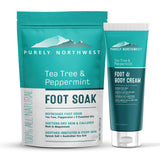 Super Size 8 OZ Extra Strength Natural Tea Tree & Peppermint Foot & Body Cream-Soothes Itching & Burning - Refreshing Odor Control & Sweat Barrier- Softens & Hydrates Rough Callused Skin