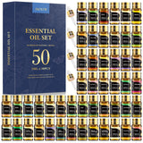 50 Pcs Essential Oils by SACATR 100% Natural Essential Oil Set -Aromatherapy Oils Gift Set for Diffuser, Home Care, Soap, Bath Bombs,Candle Making(50 * 5ML)