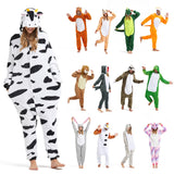 SISKIN Cow Onesie Adult - Cow Halloween Costumes for Women Men Couples Halloween Pajamas Cosplay Animal Onesies XL