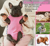 Wabdhaly Dog Surgery Recovery Suit,Small Suit for Female Spay Male Neuter Dogs Puppy Surgical Recovery,Blank Pink Body Suit S