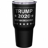 We The People Holsters - Trump 2020 - Keep America Great - Keep America Great Travel Mug - American Flag Coffee Travel Mug - Republican Tumbler - Double Insulated Tumbler - 30 oz