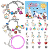 Advent Calendar 2023 Girls Unicorn Charm Bracelets Making Kit, 24 Days of Christmas Advent Calendars for Teens Kids Age 4-12, Unicorns Gifts for Girls 4 5 6 7 8-10 Girl Craft Toys Countdown Calender.