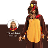 NAITOKE Adult Animal Onesie Halloween Costume Cosplay One-Piece Pajamas Women Man Teens Coffee