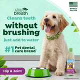 TropiClean Fresh Breath Plus Glucosamine for Hips & Joints | Dog Oral Care Water Additive | Dog Breath Freshener Additive for Dental Health | VOHC Certified | Made in the USA | 16 oz.