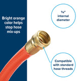 CAMCO Rhino 25-Ft Clean-Out Camper/RV Black Water Hose | Features a Heavy-Duty PVC Design & Bright Orange Color