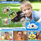 Upgrade Kids Camera, Christmas Birthday Gifts for Girls Boys Age 3-12, 1080P HD Selfie Digital Video Camera for Toddlers, Cute Portable Little Girls Boys Gifts Toys for 3 4 5 6 7 8 9 Years Old