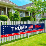 Generic Trump 2024 Flag 120"" x 20"" Take America Back Banner Donald Trump 2024 Sign Banner for Yard Garden Outdoor with 6 Brass Grommets