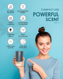 Airversa Waterless Diffuser for Essential Oil Nebulizer 𝟭𝟬𝟬𝗺𝗹 Capacity Battery Operated Aromatherapy Mini Scent Air Machine 1/2/3H/Continous 3 Mist Level 3 Lighting Effects(Scenta Grey)