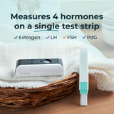 Inito Fertility Monitor & Hormone Tracker for Women | Estrogen, LH, PdG (urine metabolite of progesterone), FSH | Predict & Confirm Ovulation | includes 15 Test Strips (iPhone 13 Pro)