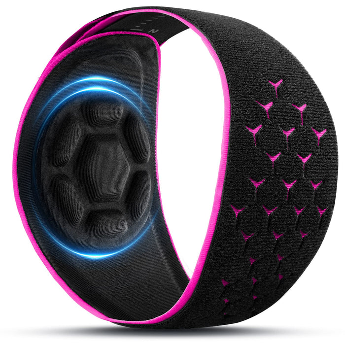 FREETOO Elbow Brace for Tendonitis and Tennis Elbow Relief with Removebale Pad, Stylish Tennis Elbow Brace for Women Men, Comfortable Golfers Elbow Straps Rose Red