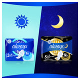 Always Ultra Night Sanitary Towels with Wings, Size 3, 40 Instant Dry Towels (10 x 4 Packs), QUATTRO PACK, Odour Neutraliser, Absorbent Core