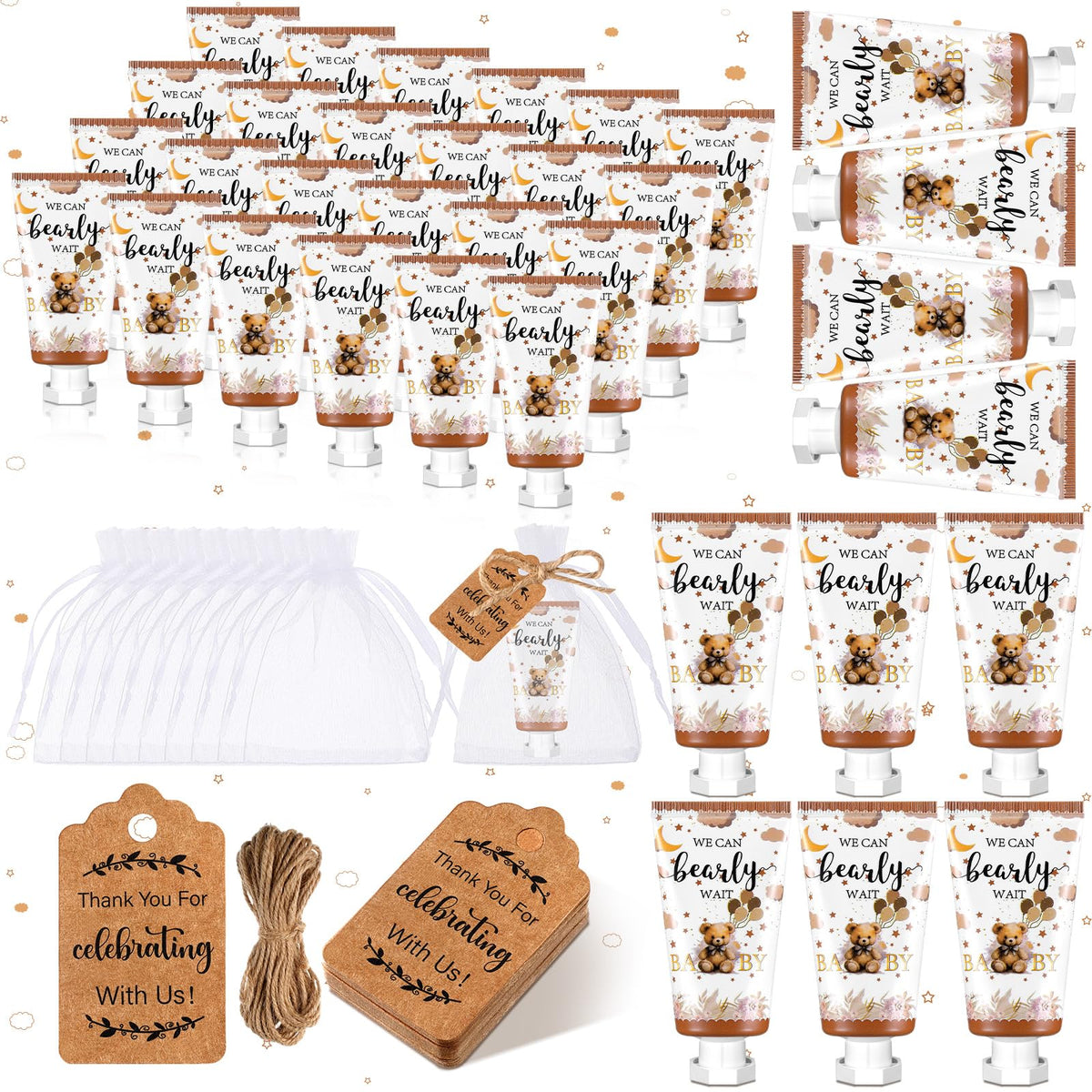 Dansib 48 Sets Baby Shower Hand Cream Wedding Hand Cream Gifts Baby Sh